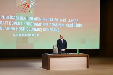 President attends conference dedicated to results of second year implementation of the State Program on socio-economic development of regions
