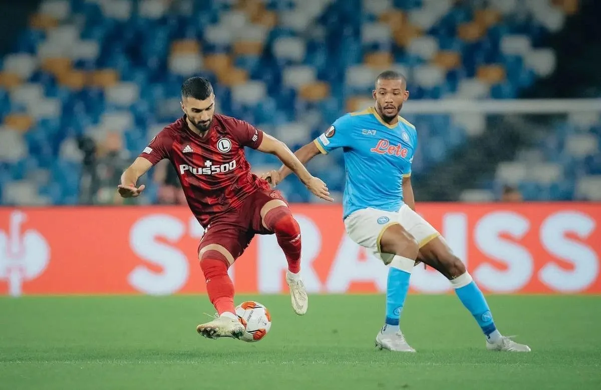 Avropa Liqası: 2 komanda üçün 1/8 final şansı, Legiya Napolini qəbul edir