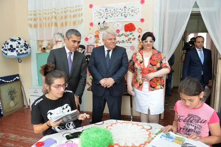 ​Heydər Əliyev Fondunun “Regional İnkişaf” İctimai Birliyi Yevlax və Şəkidə sakinlərlə görüşlər keçirib