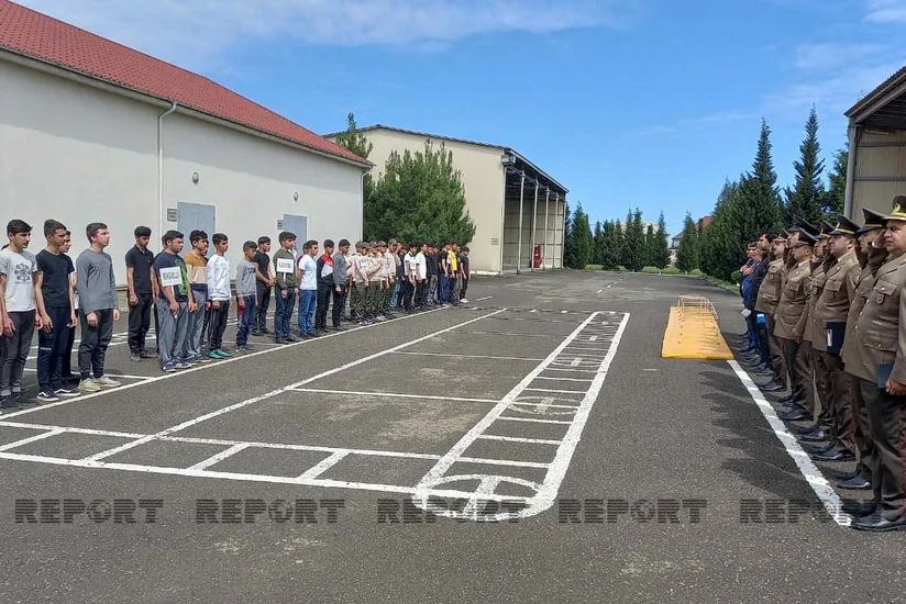 “Gənc xilasedici və yanğınsöndürən” yarışlarının zona mərhələsi keçirilib