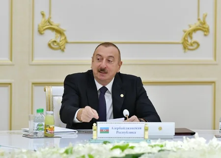 Prezident İlham Əliyev Aşqabadda MDB Dövlət Başçıları Şurasının iclasında çıxış edib - YENİLƏNİB-3 - FOTO