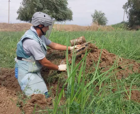 Ağdamda partlamış raket və mərmi qalıqları aşkarlanıb
