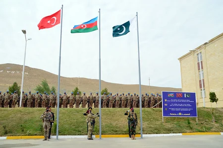 Solemn opening of 'Three Brothers - 2021' international exercises held in Baku