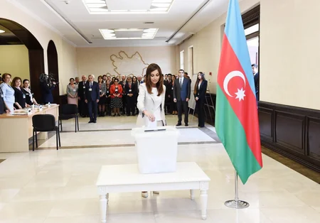 Prezident İlham Əliyev səs verib