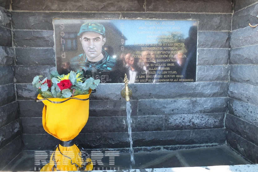 Gürcüstanın Bolnisi rayonunda Azərbaycan Ordusunun şəhid olmuş əsgəri yad edilib - FOTO