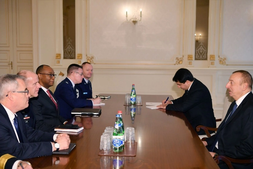 President Ilham Aliyev receives delegation led by commander of U.S. Transportation Command - UPDATED