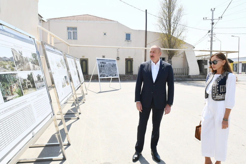 Prezident və birinci xanım Pirşağıda təməlqoyma mərasimində iştirak ediblər - YENİLƏNİB-2