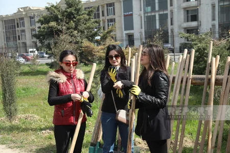 Heydər Əliyevin 100 illiyinə həsr olunan ağacəkmə aksiyası keçirilib