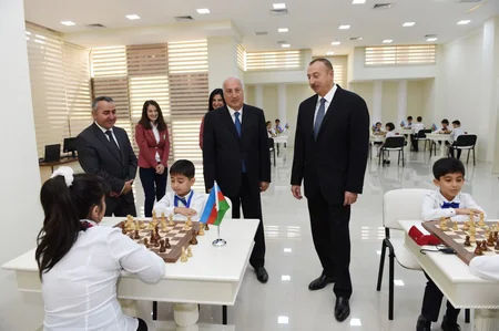 Chess school opened today in Sumgayit