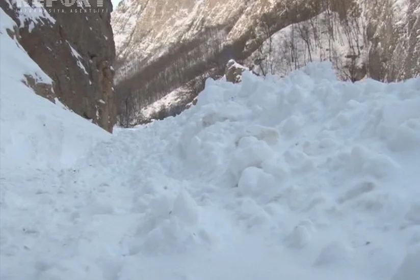 Qubaya qar yağıb - FOTO