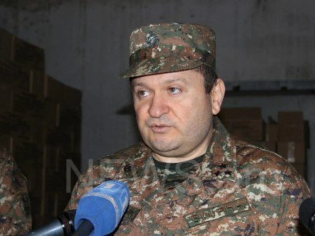 Начальник по тылу ВС Армении освобожден от занимаемой должности