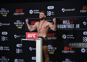 Bakıdakı UFC turnirindən əvvəl rəsmi çəkiölçmə mərasimi keçirilib