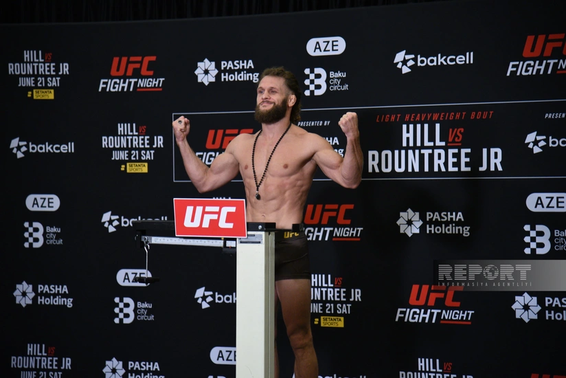 Bakıdakı UFC turnirindən əvvəl rəsmi çəkiölçmə mərasimi keçirilib