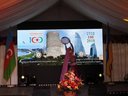 Azərbaycan Xalq Cümhuriyyətinin 100 illiyi münasibətilə Kiyevdə rəsmi qəbul keçirilib