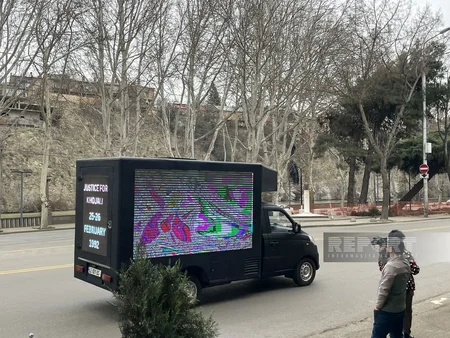 Tbilisidə Xocalı soyqırımının 32-ci ildönümü ilə bağlı aksiya keçirilib