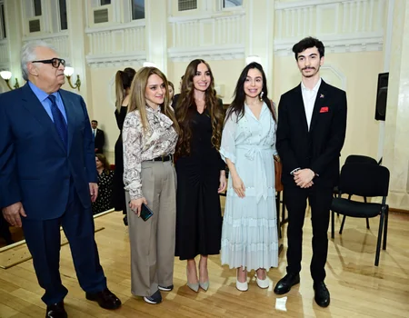 Leyla Əliyeva və Arzu Əliyeva Bakı Musiqi Akademiyasında tələbə və gənclərin konsertini izləyib