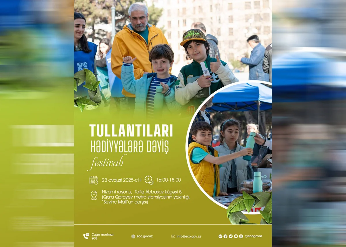 “Tullantıları hədiyyələrə dəyiş” festivalı keçiriləcək