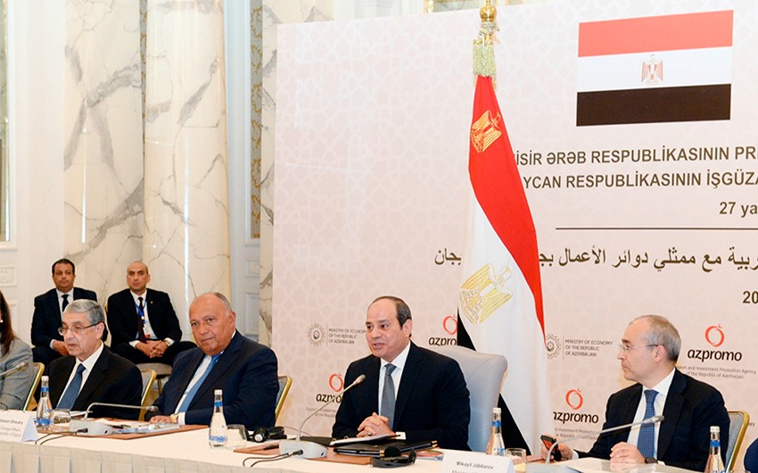 Əbdülfəttah Əs-Sisi: “Misirlə Azərbaycanın beynəlxalq ticarətdə əməkdaşlığı yüksək potensiala malikdir”