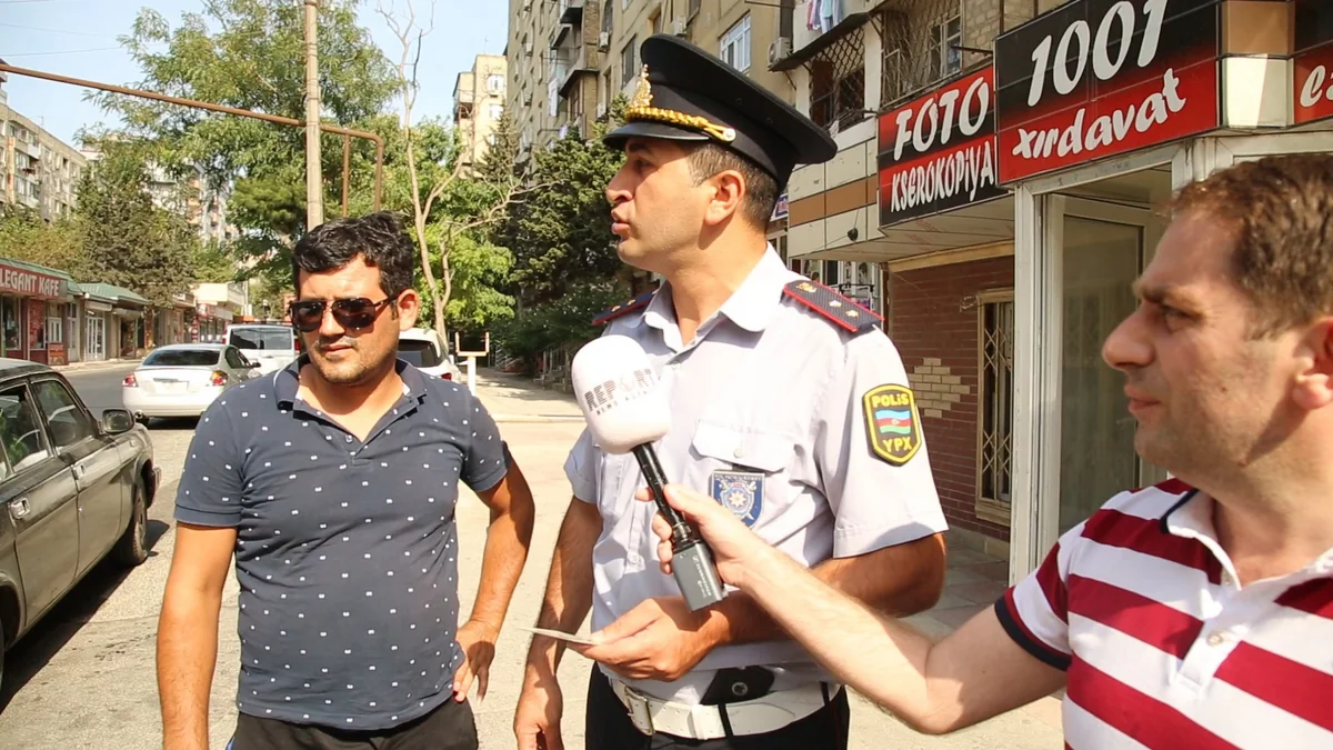 Bakıda qayda pozan sürücülərə qarşı reyd keçirilib - VİDEO