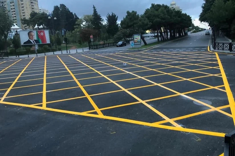 Bakıda yol hərəkətinin təşkilində daha bir yenilik tətbiq edilib - FOTO