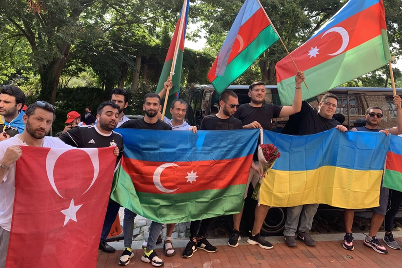 Rally in support of Ukraine and Azerbaijan held in Washington