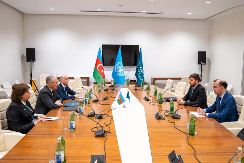 Muxtar Babayev Rusiya Prezidentinin iqlim məsələləri üzrə xüsusi nümayəndəsi ilə görüşüb