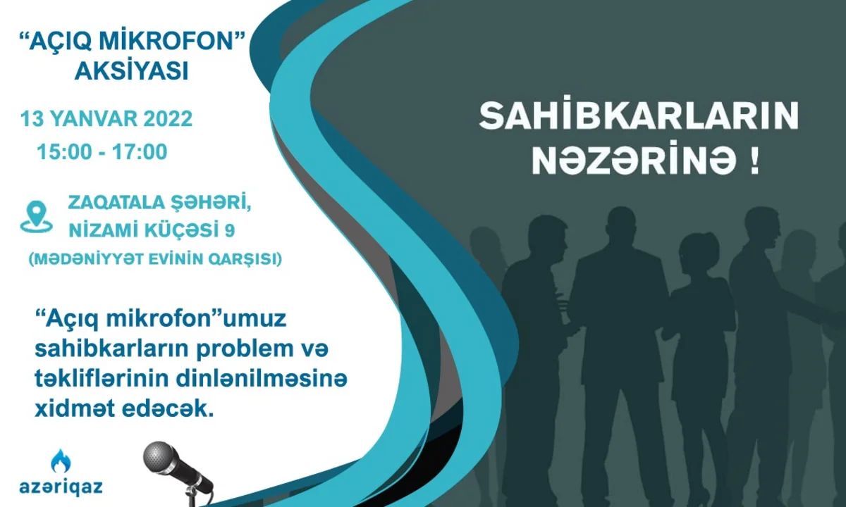 “Azəriqaz” rəhbərliyi zaqatalalı sahibkarlarla görüş keçirəcək