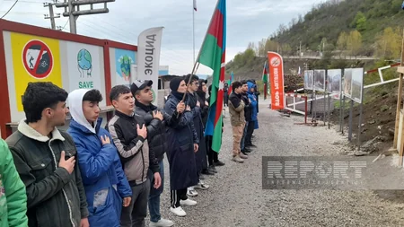 Xankəndi-Laçın yolu: Ekofəalların aksiyası 135 gündür yüksək fəallıqla davam edir