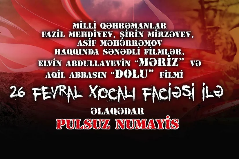 Nizami Kino Mərkəzi Xocalı faciəsi ilə bağlı pulsuz seanslar təşkil edir