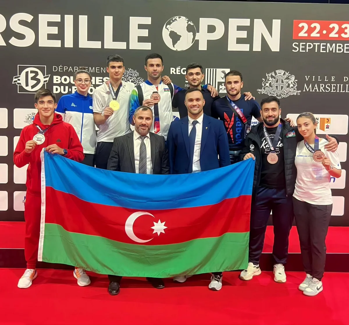 Azərbaycan karateçiləri “Marsel Open” turnirində 5 medal qazanıblar