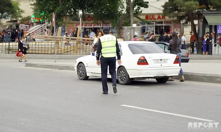 DYP Bakıda reyd keçirib, 50-yə yaxın sürücü barədə inzibati tədbir görülüb - FOTO - VİDEO