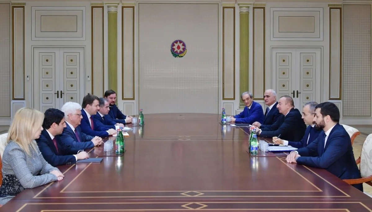 President Ilham Aliyev received delegation led by Russian minister of economic development