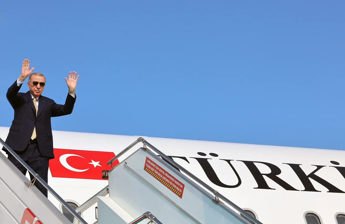 Turkish president's plane lands in Azerbaijan's Lachin