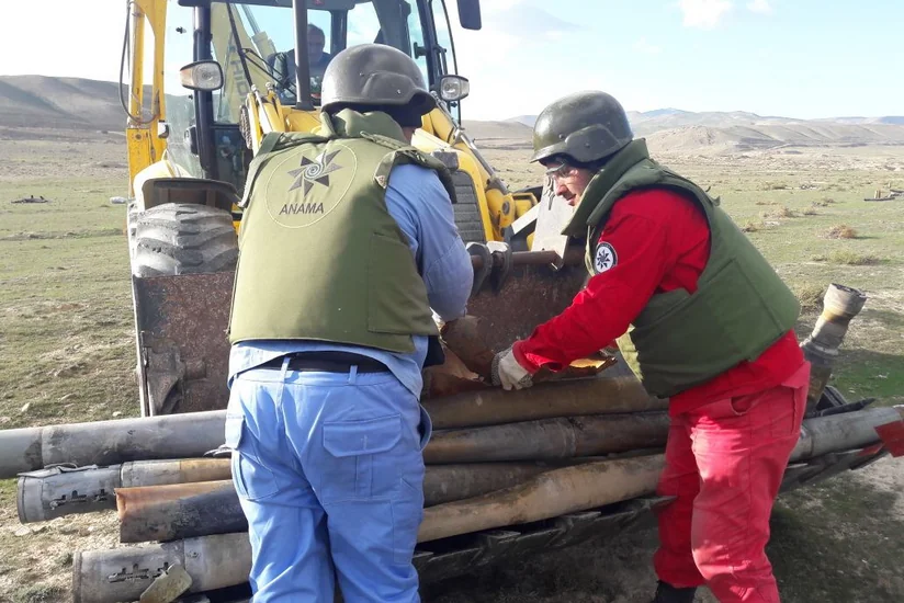 Xızıda 224 ədəd partlamamış hərbi sursat aşkar edilib - FOTO