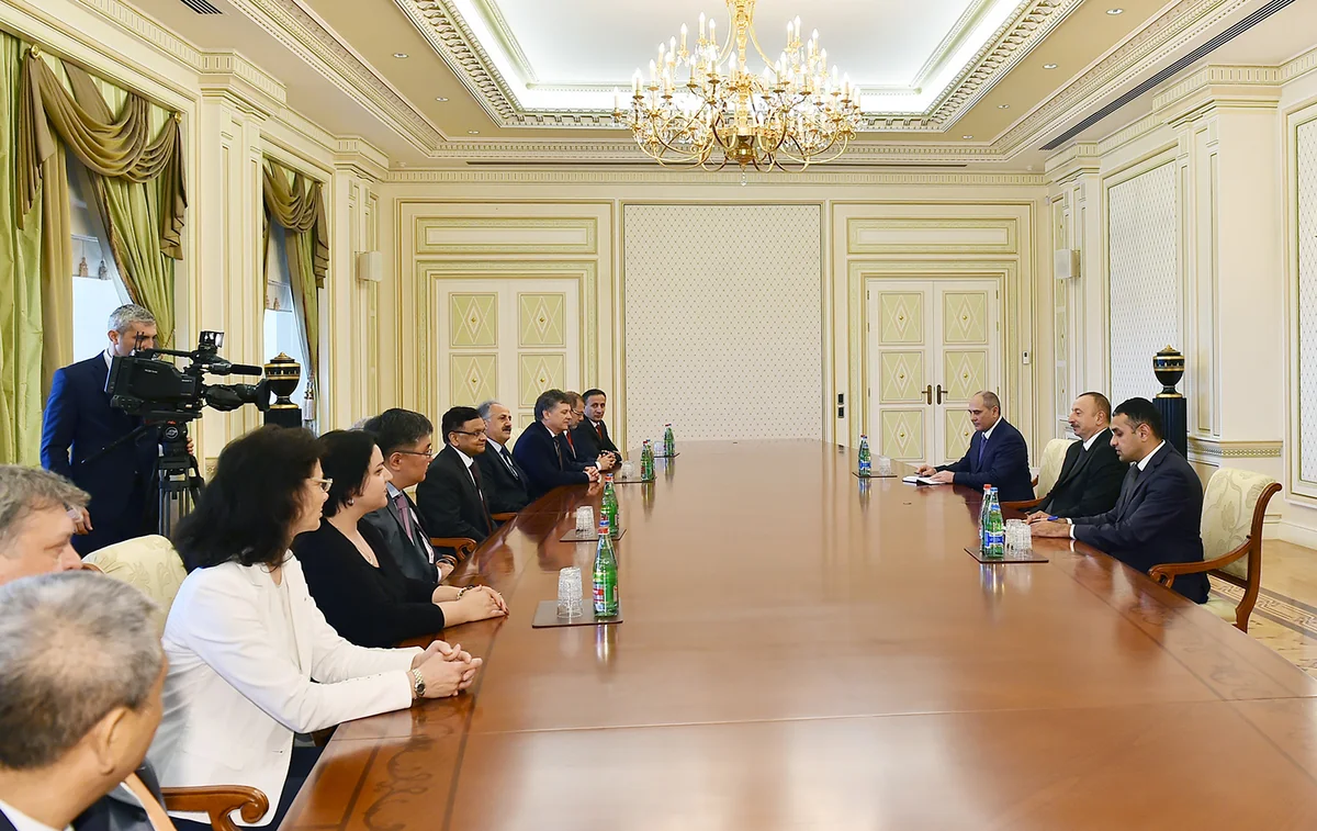President receives group of participants of Subregional Workshop for Statisticians and meeting of Council of Heads of CIS Statistical Services