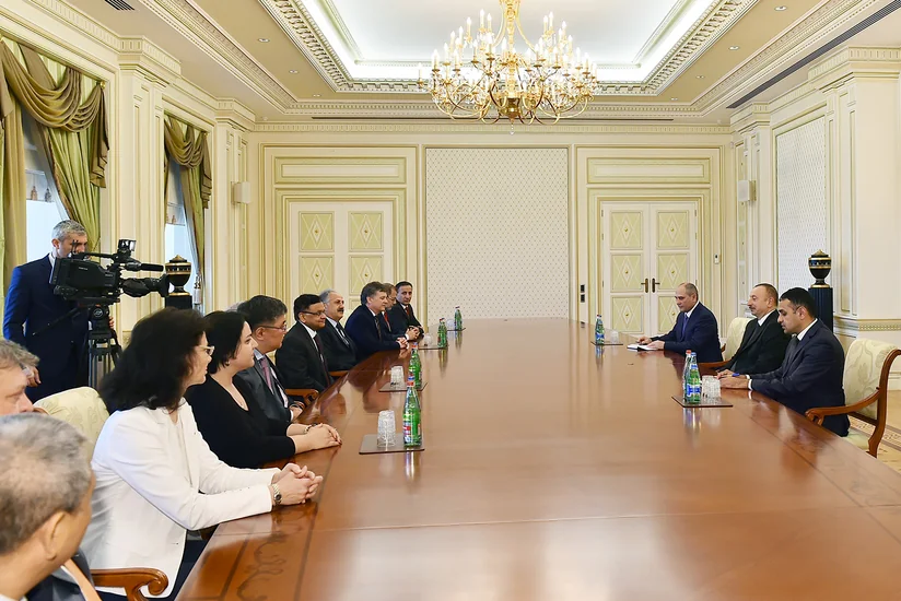 President receives group of participants of Subregional Workshop for Statisticians and meeting of Council of Heads of CIS Statistical Services