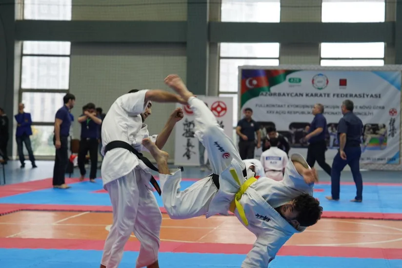 Full kontakt və kyokuşin karate üzrə Azərbaycan çempionatı keçirilib