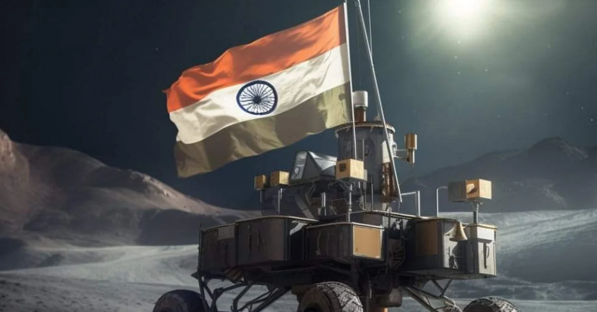 Indian moon rover rolls onto moon's surface