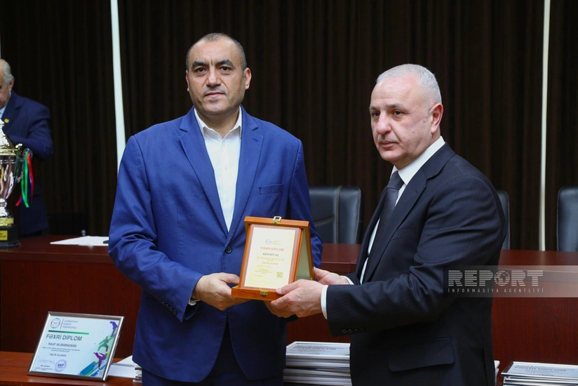 Azərbaycan Karate Federasiyası Report İnformasiya Agentliyini mükafatlandırıb
