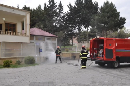 FHN dezinfeksiya işlərini davam etdirir - VİDEO