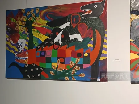 Nine Senses Art Centerdə azərbaycanlı rəssam Raminə Səadatxanın fərdi sərgisi açılıb