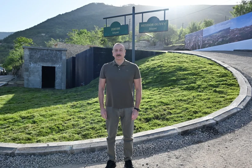 Prezident ilk 20 ailənin dünəndən Laçında yerləşdiyini açıqlayıb