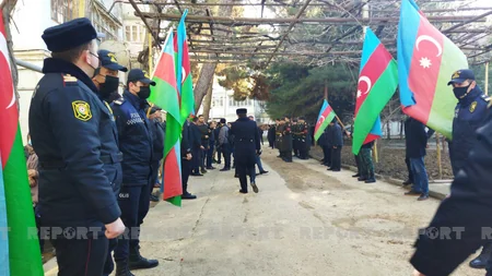 Kəlbəcərdə şəhid olan zabit dəfn edilib