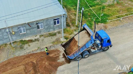 Gəncənin daxili avtomobil yollarında təmir-tikinti işləri aparılır