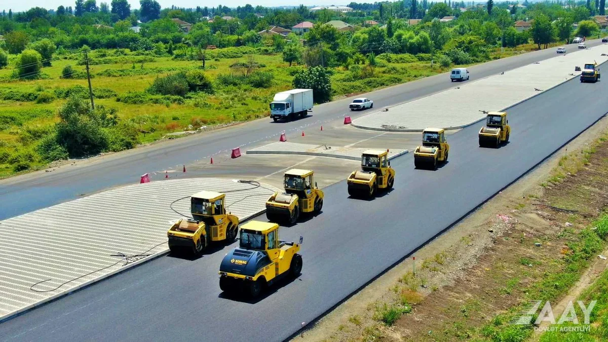 Bərdə-Ağdam avtomobil yolunun tikintisi işlərinin 88 %-i icra olunub