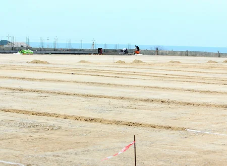 Sumqayıta məxsus stadionda meydanın örtüyünün dəyişdirilmə prosesinə başlanılıb