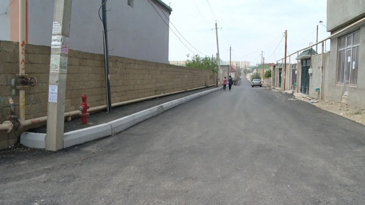 Abşeron rayonunda iki küçə əsaslı şəkildə təmir olunub