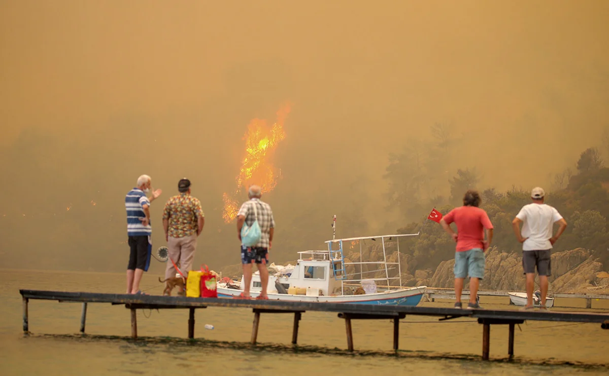 Antalyada meşə yanğınını törədən bir nəfər həbs edilib
