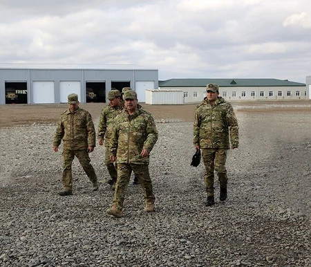 Defense Minister inspects combat readiness of artillerymen in frontline zone - VIDEO