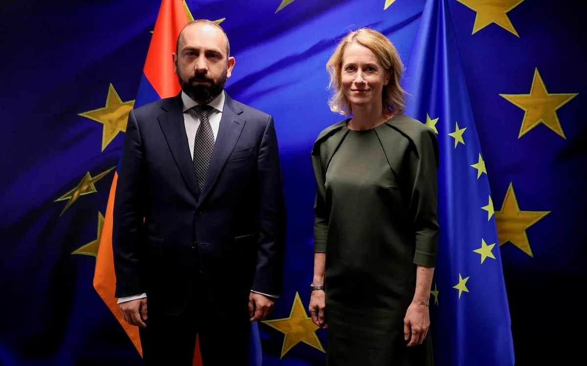 Ararat Mirzoyan and Kaya Kallas speak about Azerbaijan-Armenia peace treaty
